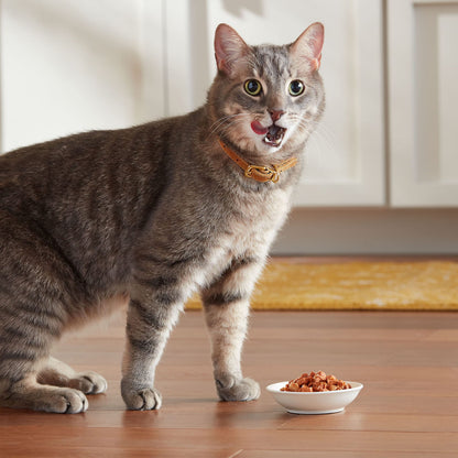 Meow Mix Chunks in Gravy, Wet Cat Food with Real Chicken Breast, 12 Cups
