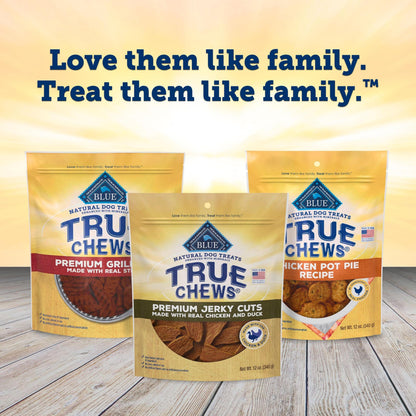 Blue Buffalo True Chews Premium Jerky Cuts Steak Dog Treats, 10 oz