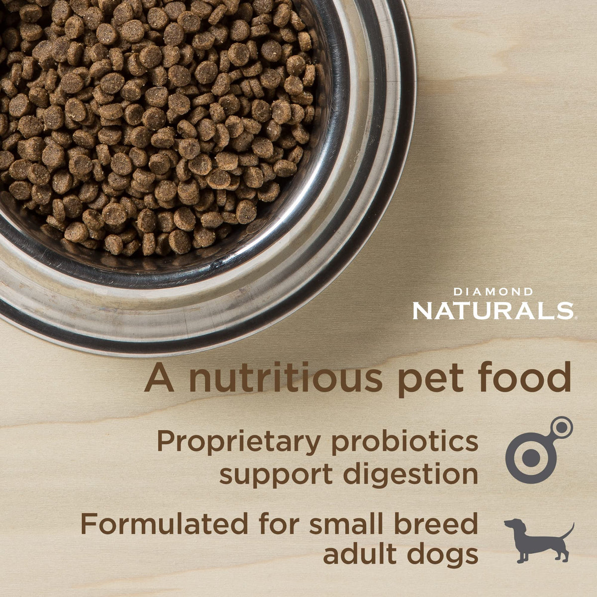 DIAMOND NATURALS Adult Dry Dog Food, Lamb Meal & Rice, 6lb