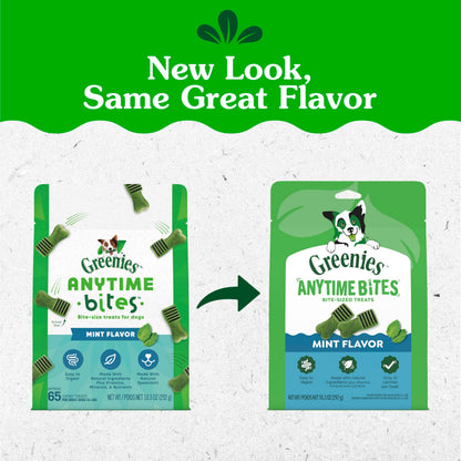 Greenies Anytime Bites Dog Treats, Blueberry Flavor, 10.3 oz