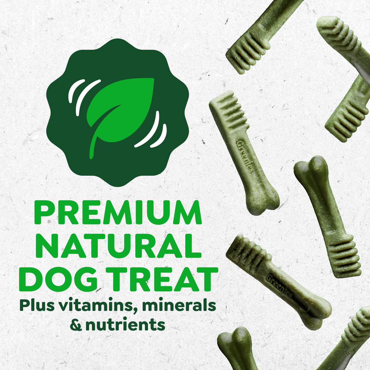 Greenies Petite Natural Dental Dog Treats, Original Flavor, 30 Count