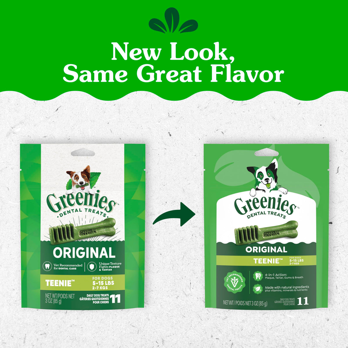 Greenies Teenie Original Natural Dental Dog Treats, Chicken, 43 Count