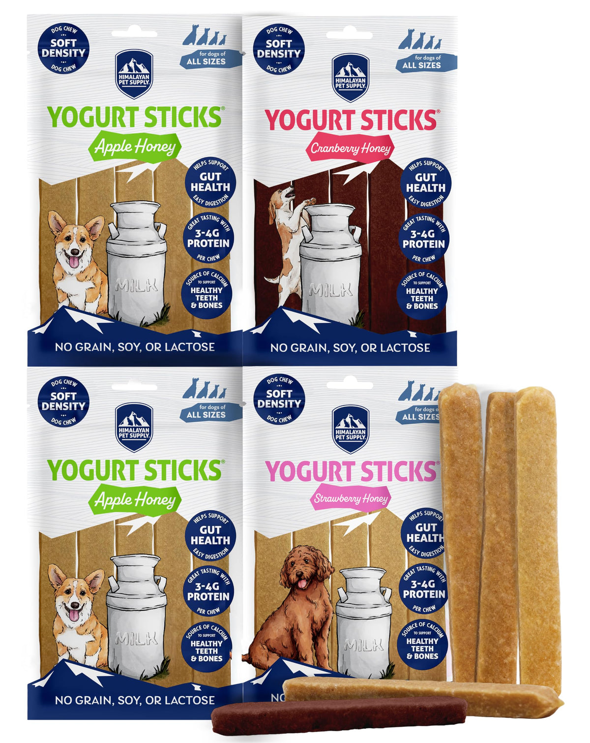 Himalayan Dog Chew Yogurt Sticks, Probiotic Dog Treats, Original, 5 Treats