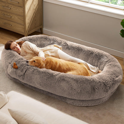 Bedsure Calming Small Dog Bed Donut Washable Cat＆Puppy Bed,23 inches Camel