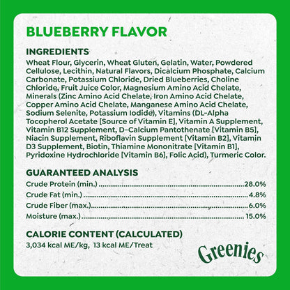 Greenies Anytime Bites Dog Treats, Blueberry Flavor, 10.3 oz