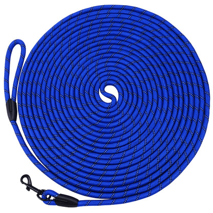 Hi Kiss Dog/Puppy Obedience Recall Training Agility Lead - 15ft 20ft 30ft 50ft 100ft Leash Great for Training, Play, Camping, or Backyard Black