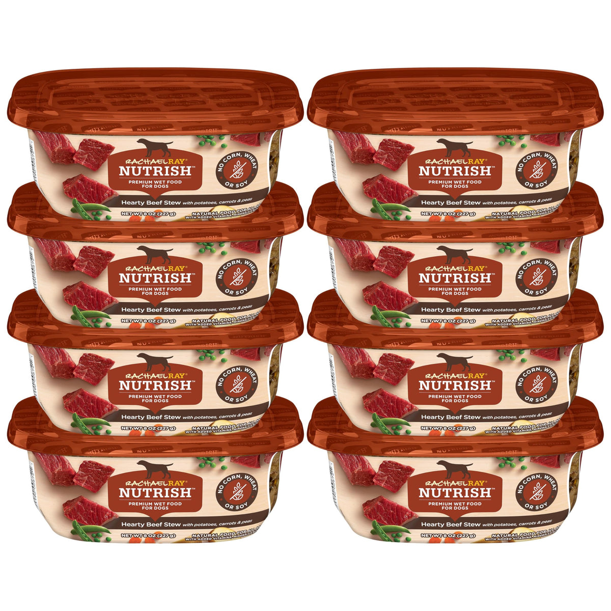 Nutrish Chicken Paw Pie Wet Dog Food, 8 oz. Tub (Pack of 8) (Rachael Ray)