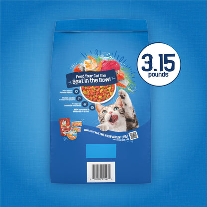 Friskies Purina Seafood Sensations Dry Cat Food, 22 lb Bag