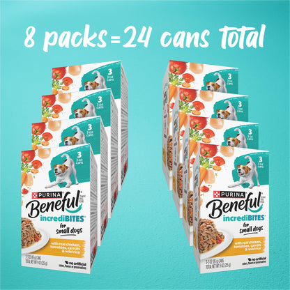 Purina Beneful Small Breed Wet Dog Food Variety Pack, (30) 3 oz Cans