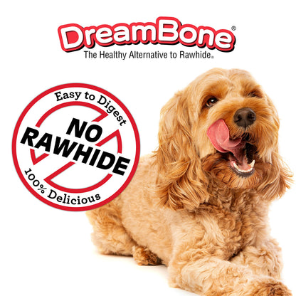 DreamBone Twist Sticks Rawhide-Free Dog Treats With Real Protein, 50 Count