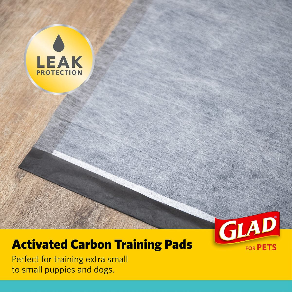 Glad for Pets Activated Carbon Disposable Dog Training Pads, 100 Count