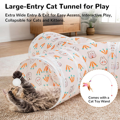 Tempcore Pet Tunnel Tube Cat Toys, Cat Tunnels for Indoor Cats