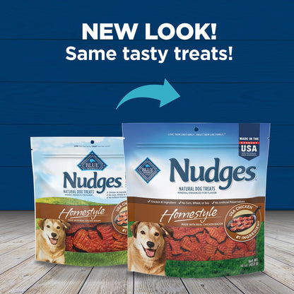 Blue Buffalo Nudges Grillers Steak Dog Treats, 16 oz