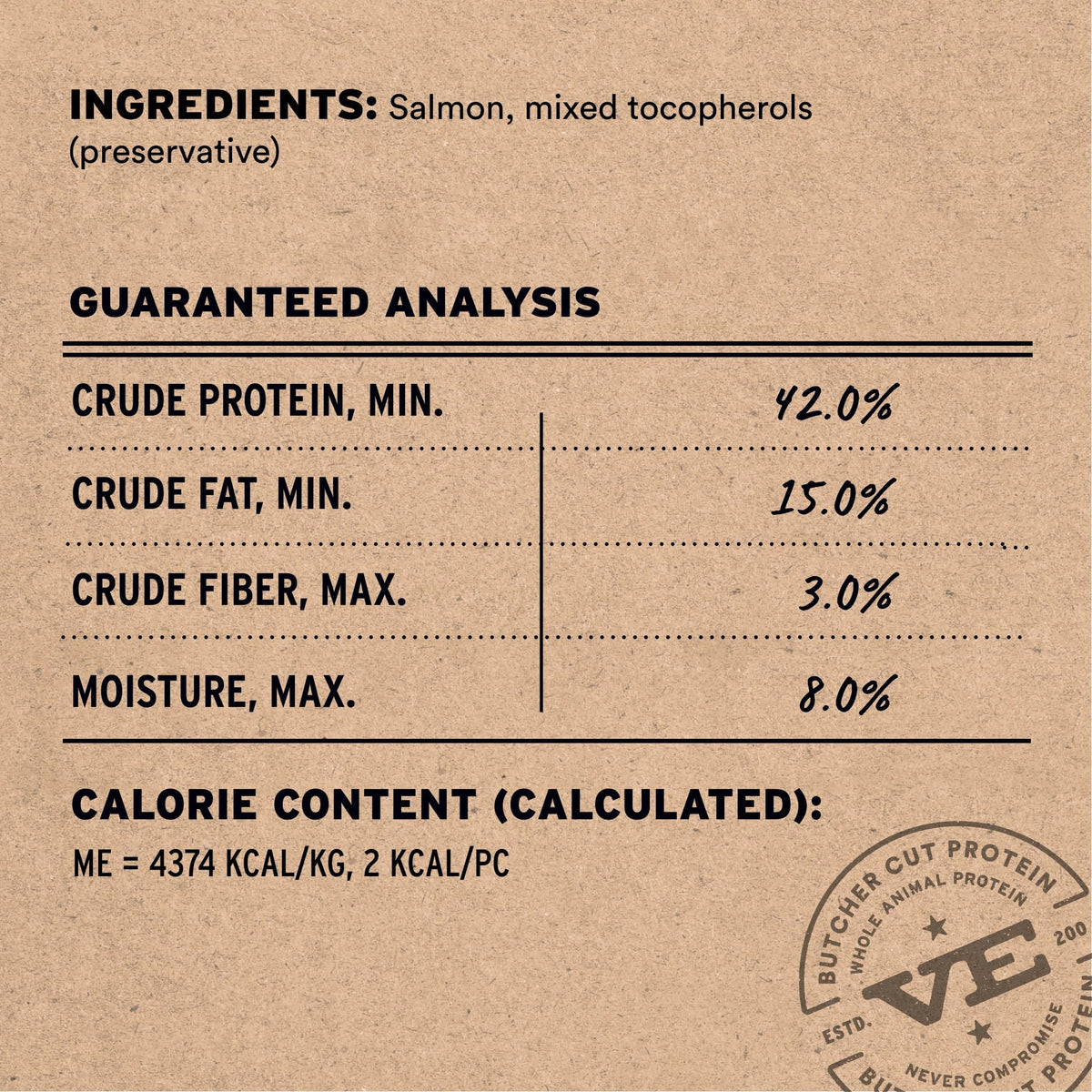 Vital Essentials Freeze Dried Dog Treats, Salmon Bites, 5 oz Bag