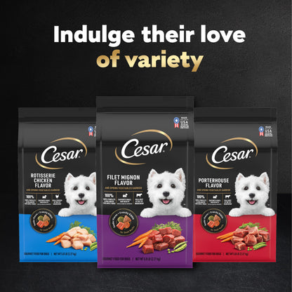 Cesar Small Breed Dry Dog Food, Filet Mignon & Spring Vegetables, 12 lb