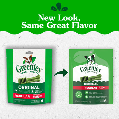 Greenies Regular Dental Dog Treats, Original Chicken Flavor, 36 Count
