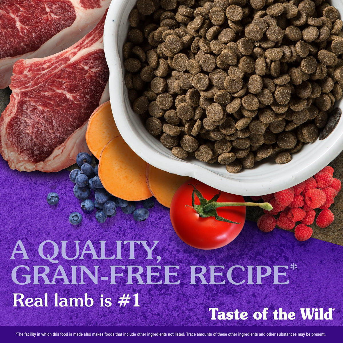 Taste of the Wild Sierra Mountain Dry Dog Food, Roasted Lamb, 5lb