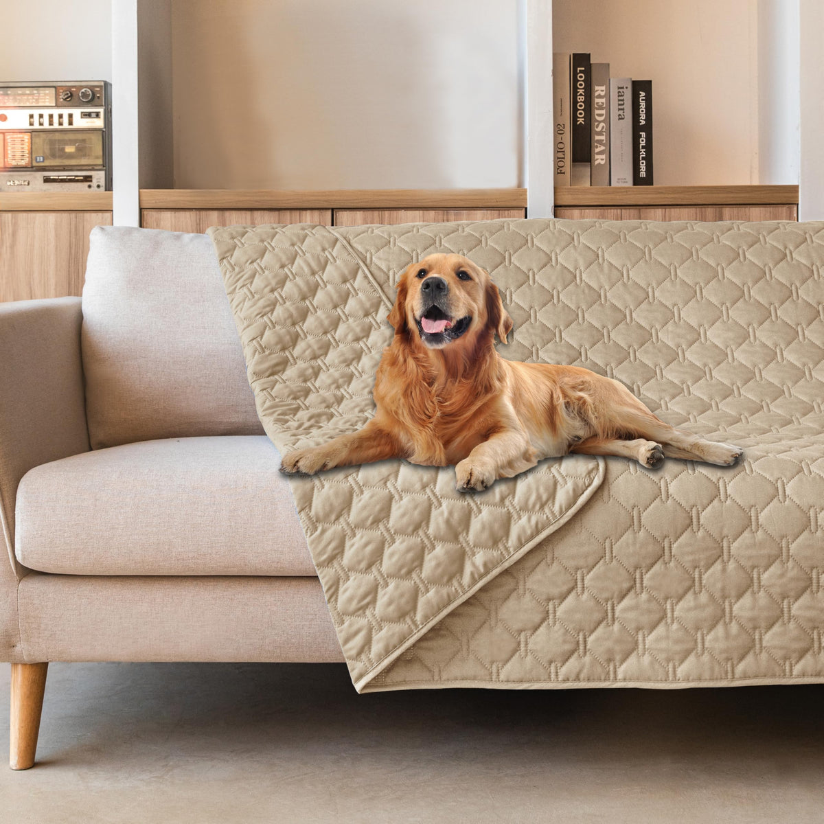 gogobunny Waterproof Dog Blanket, Couch Covers for Sofa, Reusable Pee Pads