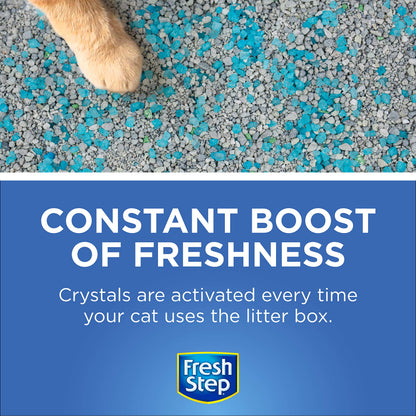 Fresh Step Cat Litter Crystals Deodorizer, Summer Breeze Scent, 30 Oz