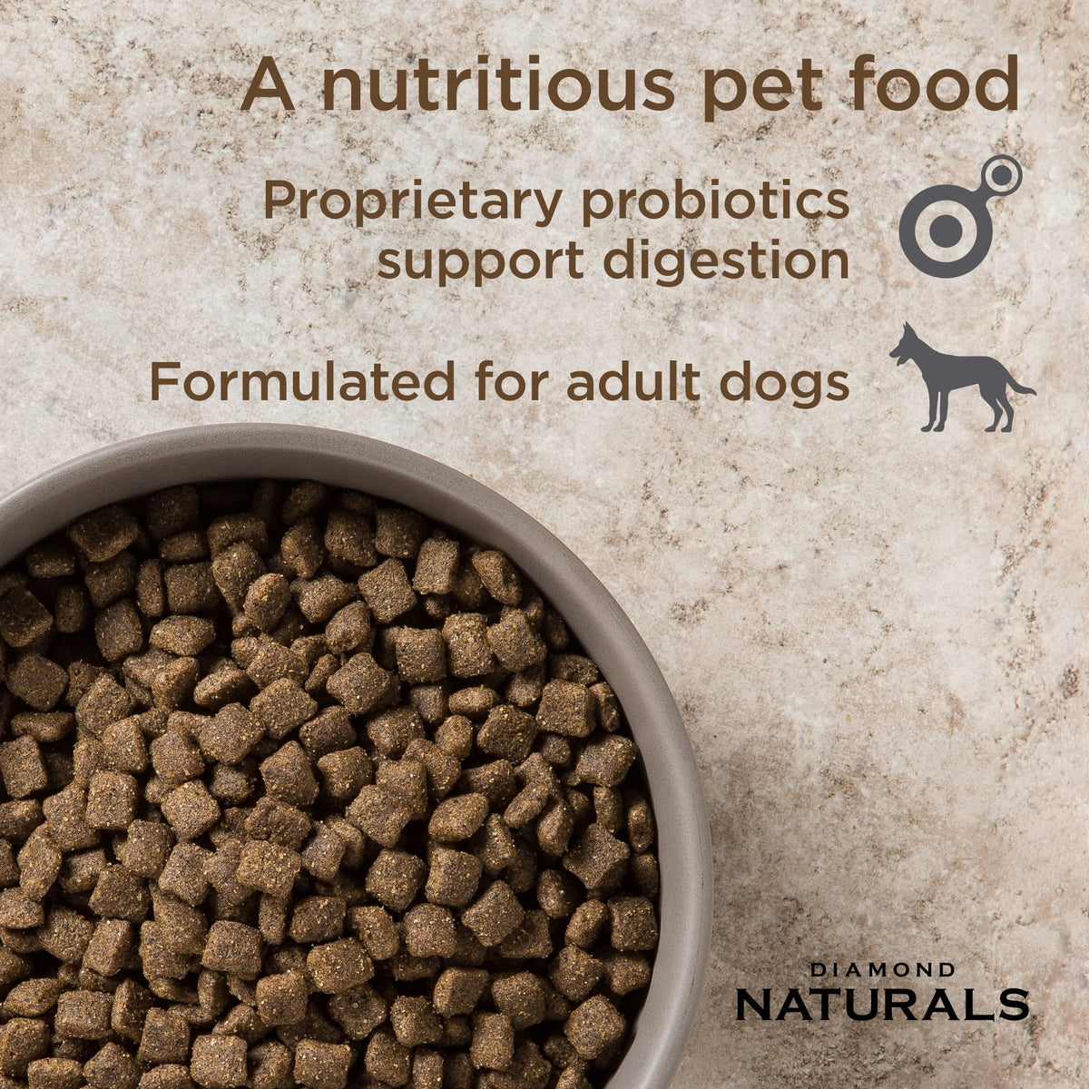 Diamond Naturals Small Breed Adult Dry Dog Food, Lamb & Rice, 18lb