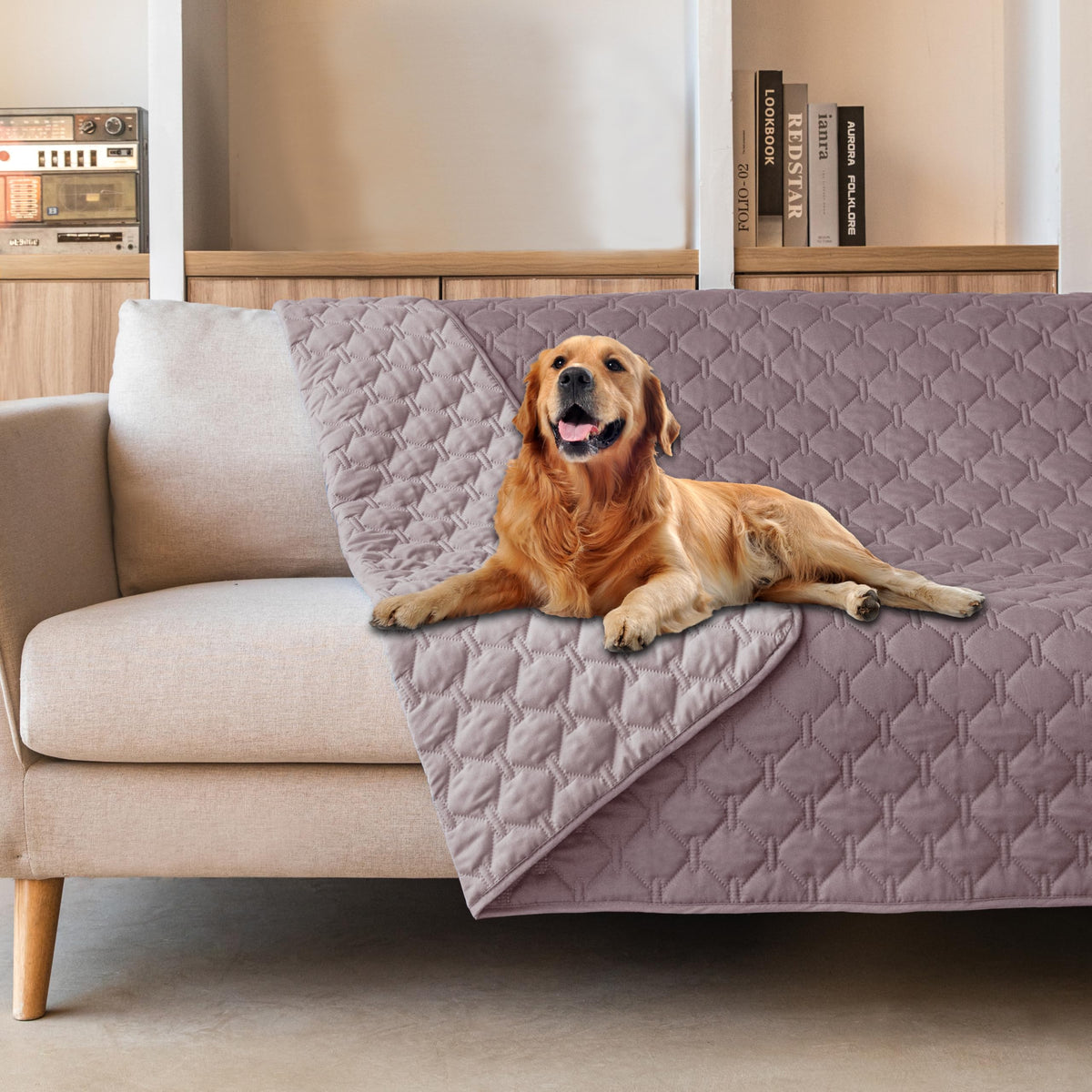 gogobunny Waterproof Dog Blanket, Couch Covers for Sofa, Reusable Pee Pads