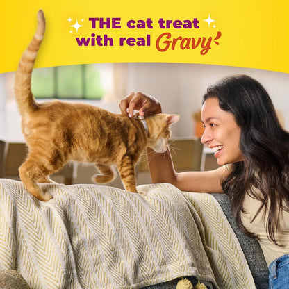 Meow Mix Gravy Bursts Chicken Flavored Cat Treats, 2.7 Oz. Bag