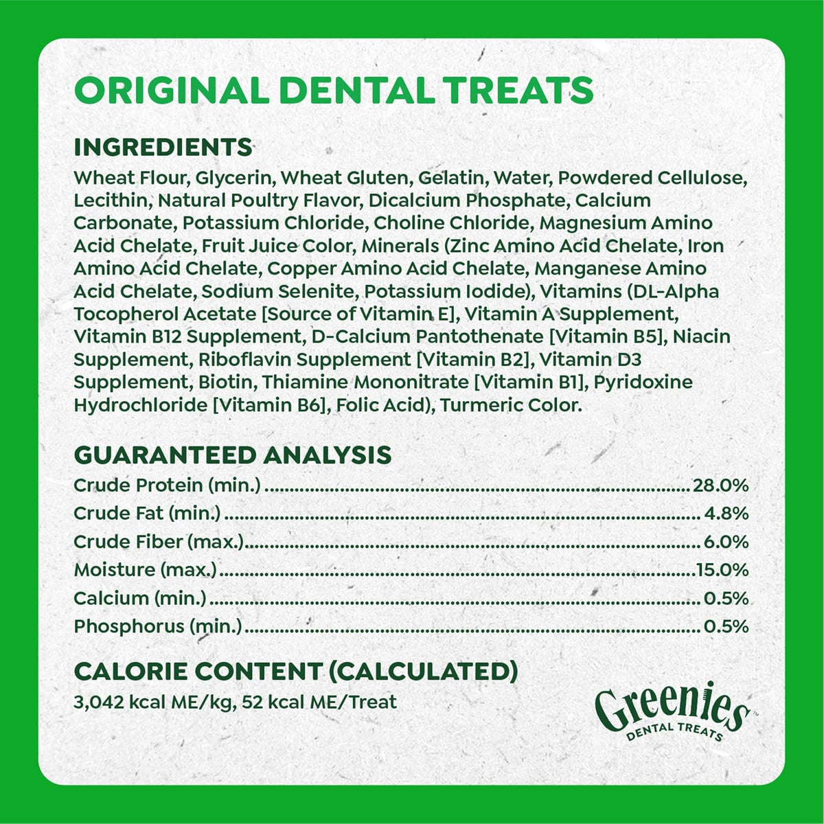 Greenies Petite Natural Dental Dog Treats, Original Flavor, 30 Count