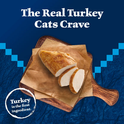 Blue Buffalo Tastefuls Wet Cat Food, Made with Natural Ingredients, Tuna and Chicken Flaked Entrées in Gravy, 3oz Cans, 4-Count Variety Pack Trial Size