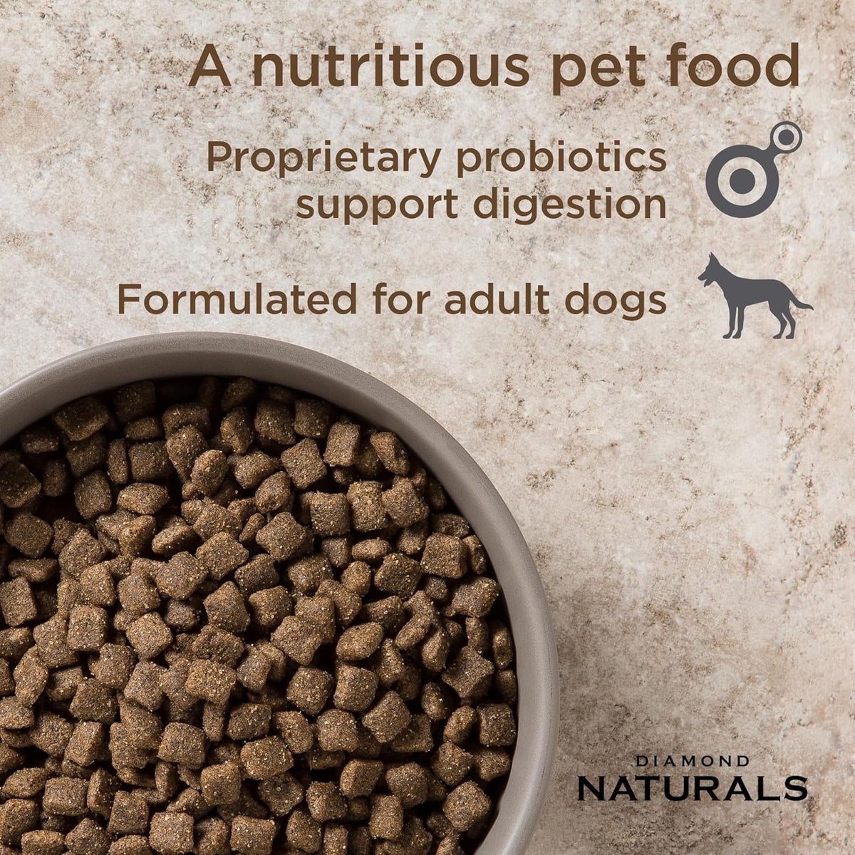 DIAMOND NATURALS Adult Dry Dog Food, Lamb Meal & Rice, 6lb