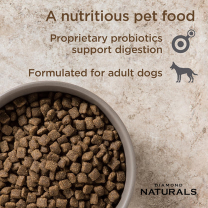 Diamond Naturals Small Breed Adult Dry Dog Food, Chicken & Rice, 18lb