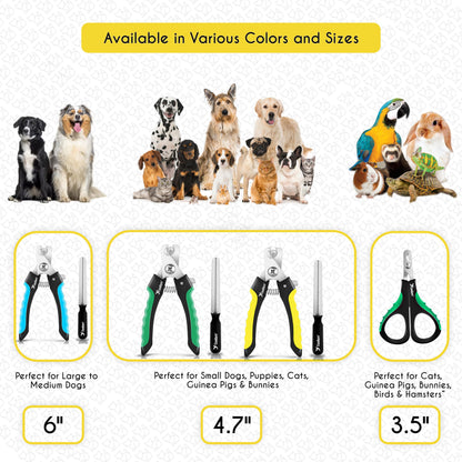 Candure Cat Nail Clippers for Indoor Cats, Rabbits, Hamsters, Birds with Precise Angled Edges to Ensure Easy & Safe Trimming Stainless Steel Cat Nail Trimmer for At-Home Cat Grooming