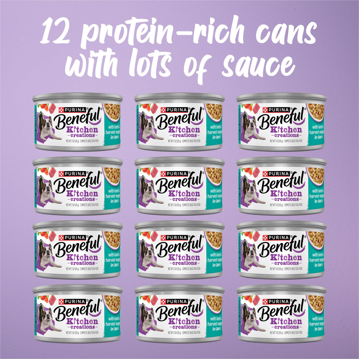 Purina Beneful Kitchen Creations Wet Dog Food Variety Pack, (30) 3 oz Cans
