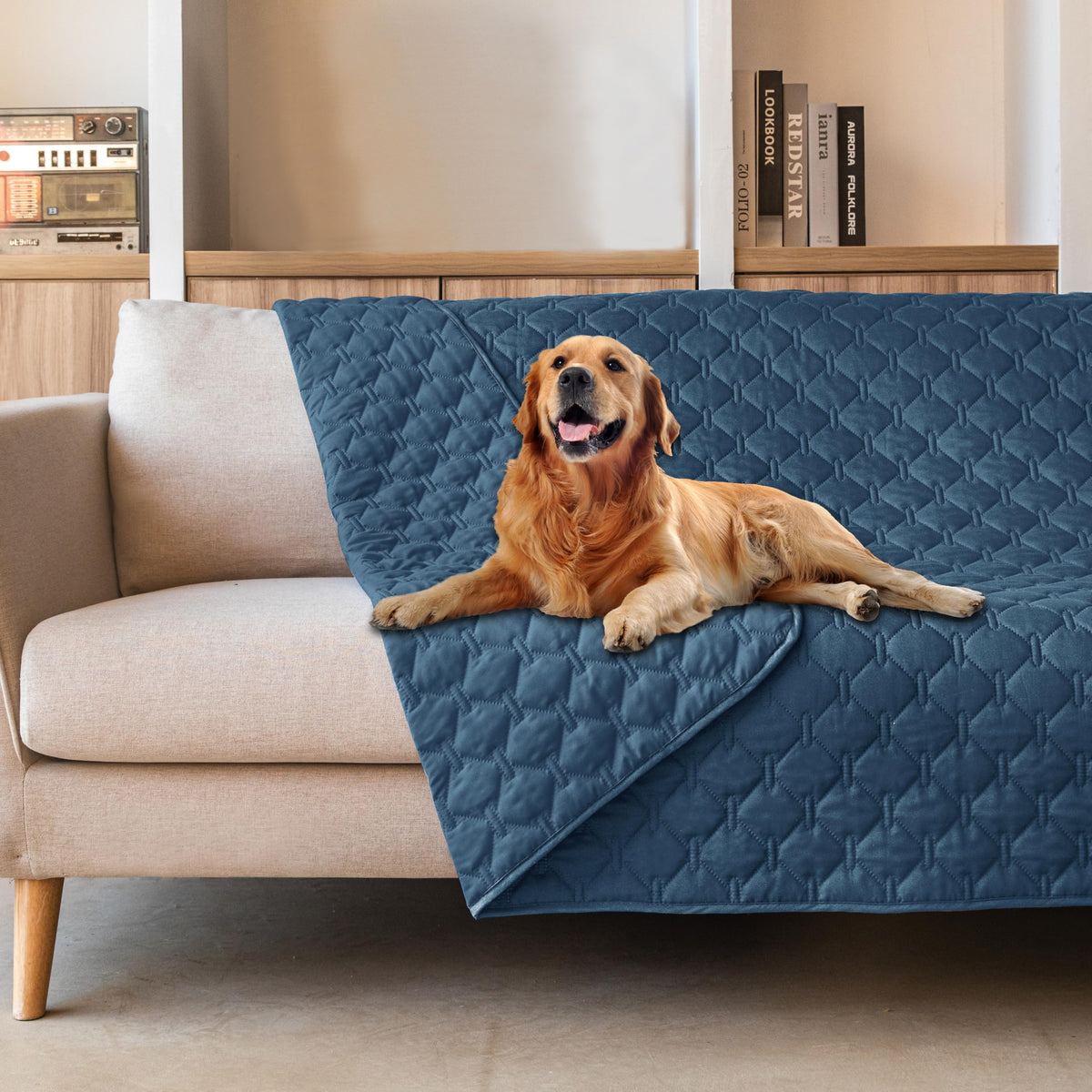 gogobunny Waterproof Dog Blanket, Couch Covers for Sofa, Reusable Pee Pads