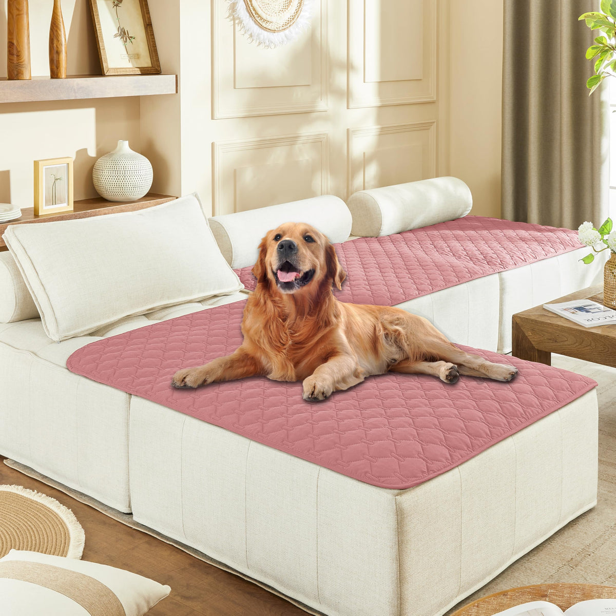 gogobunny Waterproof Dog Blanket, Couch Covers for Sofa, Reusable Pee Pads