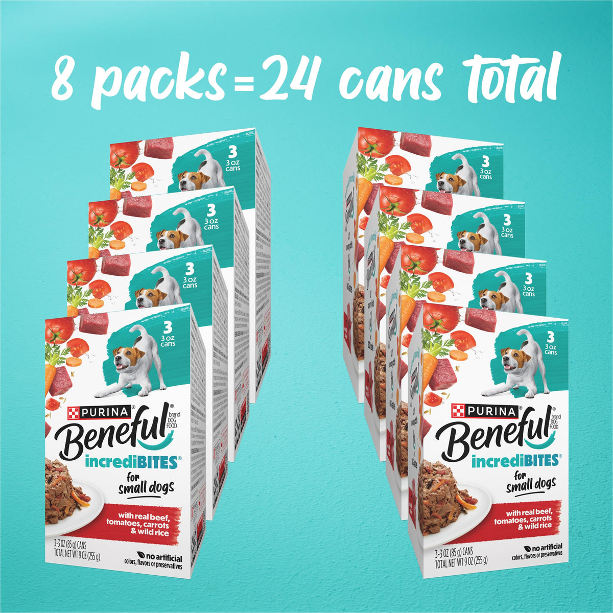 Purina Beneful Small Breed Wet Dog Food Variety Pack, (30) 3 oz Cans