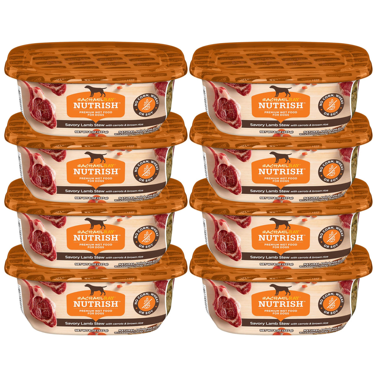 Nutrish Chicken Paw Pie Wet Dog Food, 8 oz. Tub (Pack of 8) (Rachael Ray)