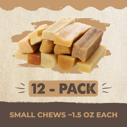 Mighty Paw Yak Chews, Long Lasting Hard Chew for Large Dogs, 4 Pack