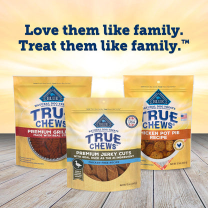 Blue Buffalo True Chews Premium Jerky Cuts Steak Dog Treats, 10 oz
