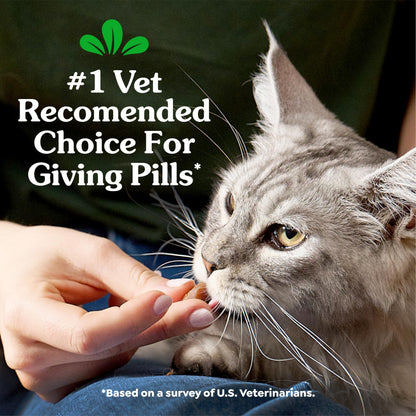 Greenies Feline Pill Pockets Soft Cat Treats, Chicken Flavor, 45 Count