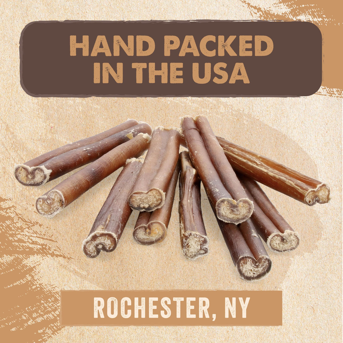 Mighty Paw Bully Sticks, Curly Grass-Fed Beef Dog Chews, 12", 5 Pack