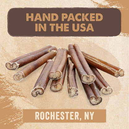 Mighty Paw 12" Bully Sticks for Dogs - Large, Medium and Small Breeds Chew