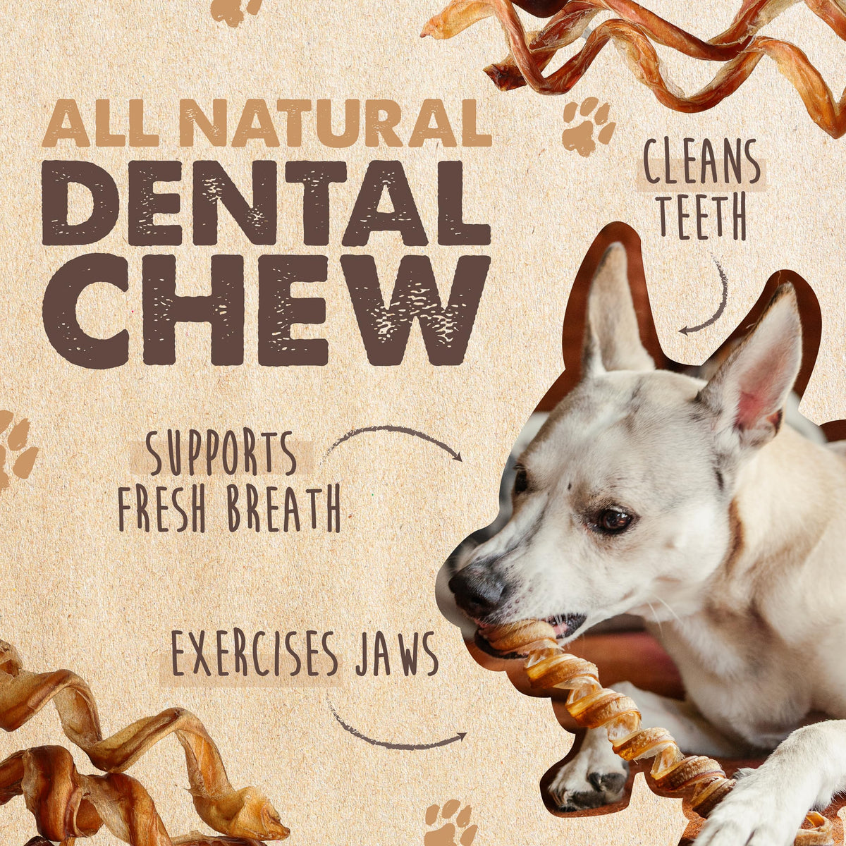 Mighty Paw Naturals Bully Sticks, 6 in, 25 Pack, Grass-Fed Beef Dog Chews